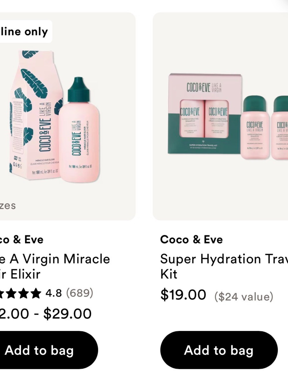 Coco & Eve Pink Hydrating Hair Trio